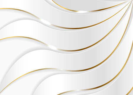 Luxury paper cut background, Abstract decoration, golden pattern, halftone gradients, 3dのイラスト素材