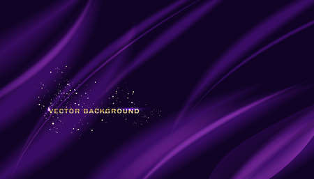 Beautiful Purple Silk. Drapery Textile Background, Vectorのイラスト素材
