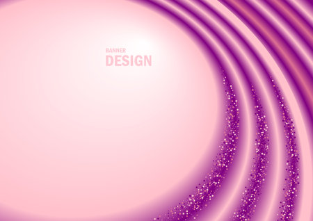 Poster cover with modern purple color. Purple abstract wave pattern with mixed shapes.のイラスト素材