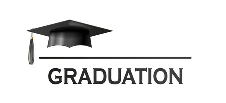 Graduation Logo Template Design Elements vector.のイラスト素材