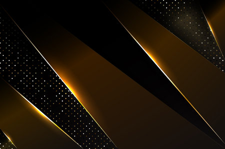 Abstract black and gold luxury background.のイラスト素材
