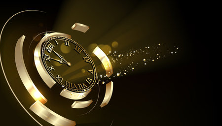2024 Happy New Year Background Design. Vector Illustration.のイラスト素材