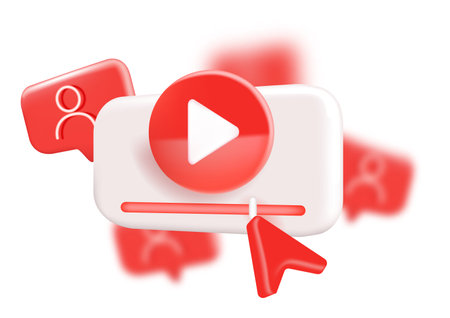 3d Realistic Play button vector illustration.のイラスト素材