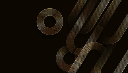 Abstract black and gold luxury backgroundのイラスト素材