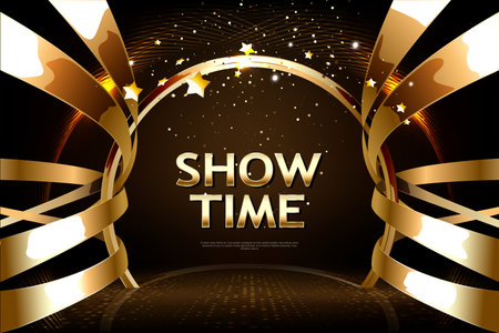 Show time with creative font design.のイラスト素材