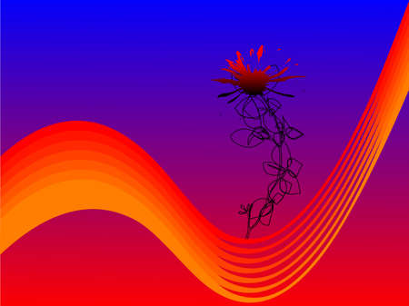 Vector abstract floral backgroundのイラスト素材