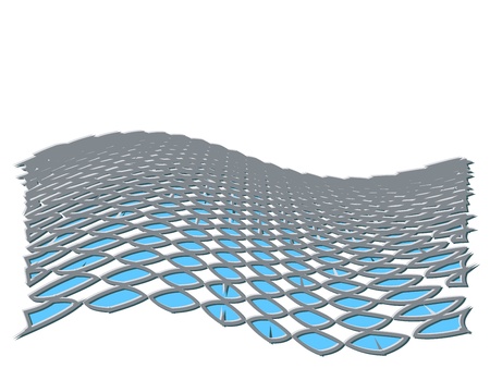 Metallic halftone dots for background useのイラスト素材