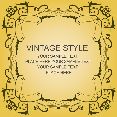 vintage styleのイラスト素材