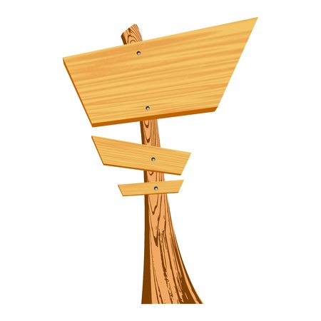 blank wooden sign - vectorのイラスト素材
