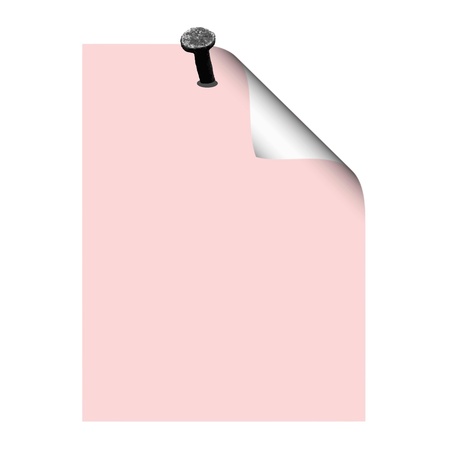 Blank paper on the nail - vectorのイラスト素材