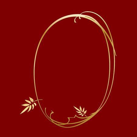 gold vintage frame - vectorのイラスト素材