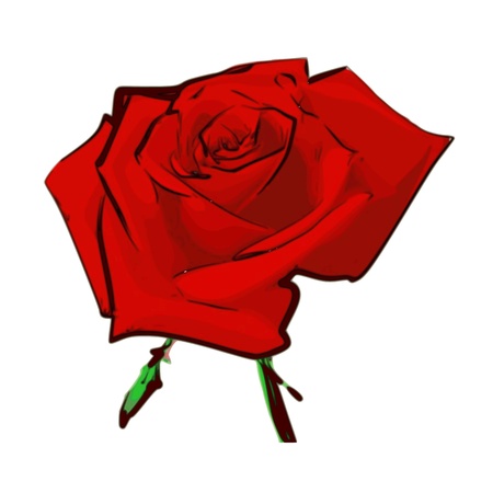Red Rose - vectorのイラスト素材