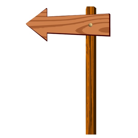 blank wooden arrow sign - vectorのイラスト素材
