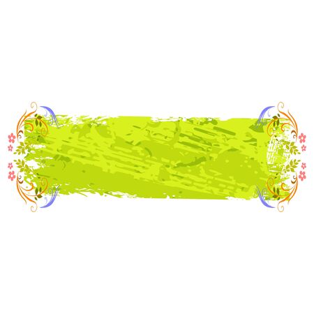 grungy colored banner for your textのイラスト素材