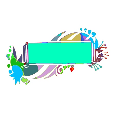 Abstract colorful border for your text - vectorのイラスト素材
