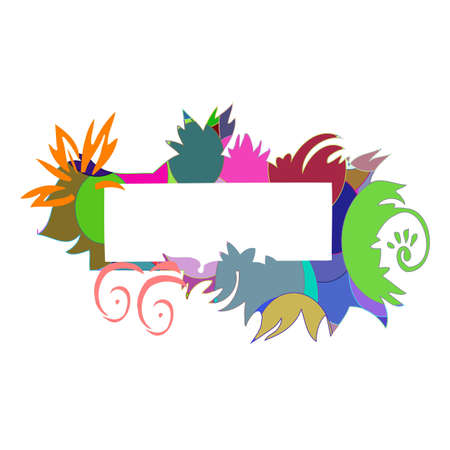 Abstract colorful border for your text - vectorのイラスト素材