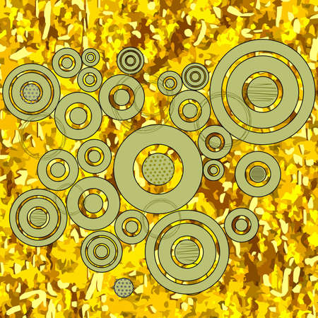 grungy colored background with circles  - vectorのイラスト素材