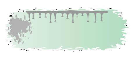 grungy colored banner with blots  - vectorのイラスト素材