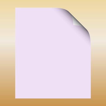 Blank paper on metal plate - vectorのイラスト素材