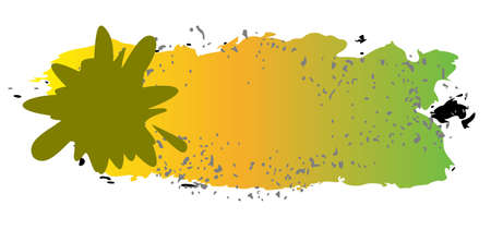 grungy colored banners with blots  - vectorのイラスト素材