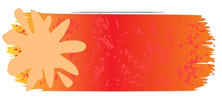 grungy colored banners with blots  - vectorのイラスト素材