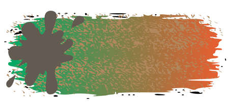 grungy colored banners with blots  - vectorのイラスト素材