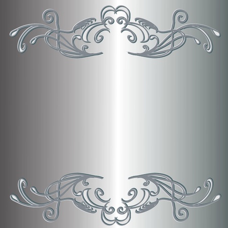 metal plate with vintage ornament - vectorのイラスト素材
