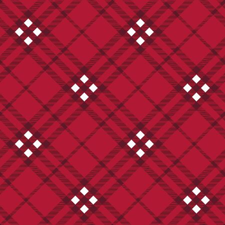 Tartan plaid fabric textile pattern - vector