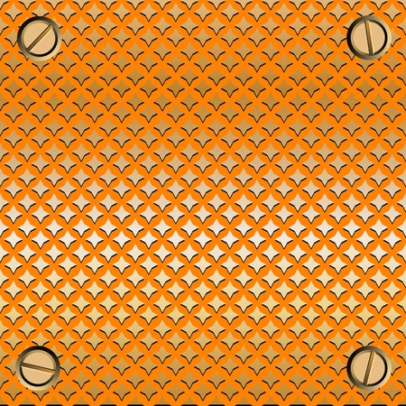 metal plate with screwsのイラスト素材