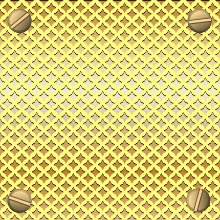 metal plate with screwsのイラスト素材