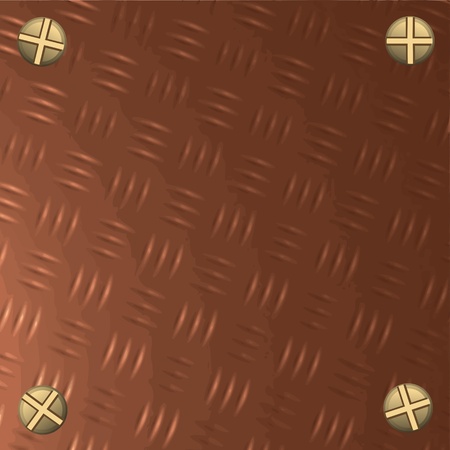 metal plate with screws - vectorのイラスト素材