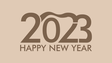 happy new year 2023 design logo, banner, poster.のイラスト素材