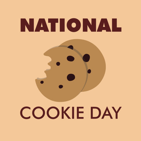 National Cookie Day Design Elementのイラスト素材