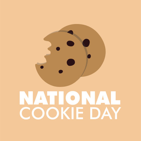 National Cookie Day Design Elementのイラスト素材