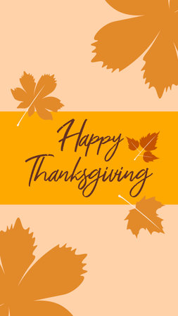 Vertical Thanksgiving design background template.のイラスト素材