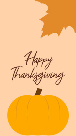 Vertical Thanksgiving design background template.のイラスト素材