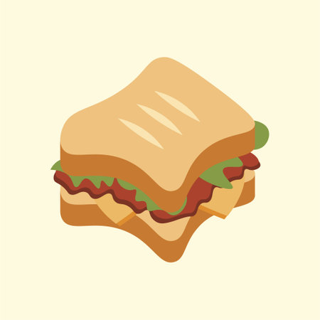 Hamburger sandwich design banner backgroundのイラスト素材