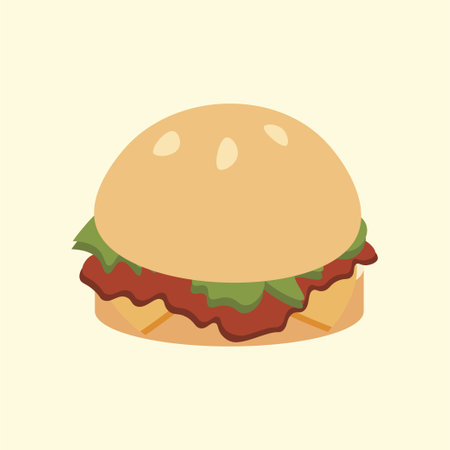 Hamburger sandwich design banner backgroundのイラスト素材