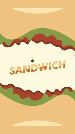 Hamburger sandwich design banner backgroundのイラスト素材