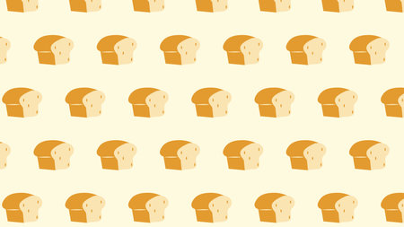American bread design background banner patternのイラスト素材