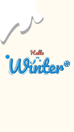 hallo winter design banner christmasのイラスト素材