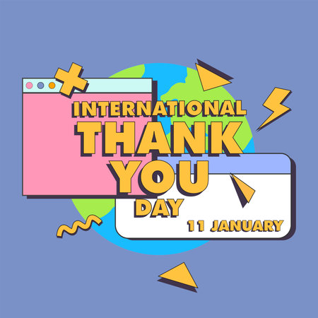 THANK YOU DESIGN LETTERING VECTORのイラスト素材