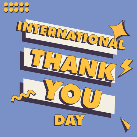 THANK YOU DESIGN LETTERING VECTORのイラスト素材