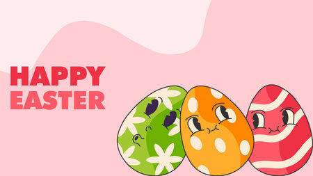easter day sale desigbn banner, poster or social media postのイラスト素材