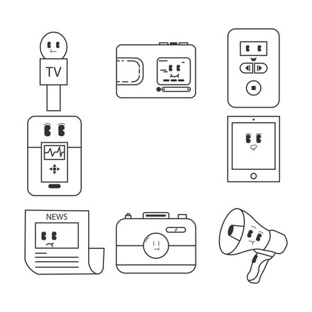 pers vector design element banner doodleのイラスト素材