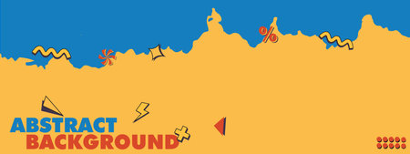 BLUE ABSTRACT BACKGROUND DESIGN BANNERのイラスト素材