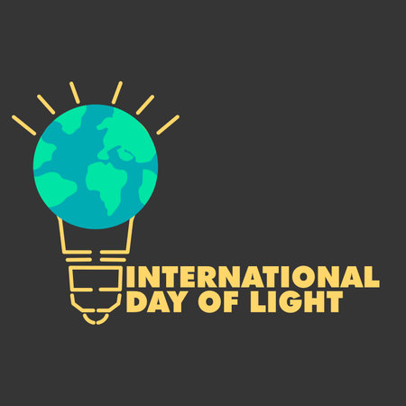 international day of light design posterのイラスト素材