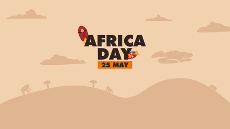 africa day design vector posterのイラスト素材