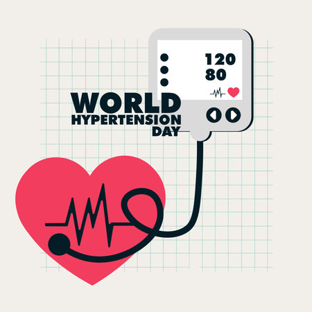 world hypertension day design vectorのイラスト素材