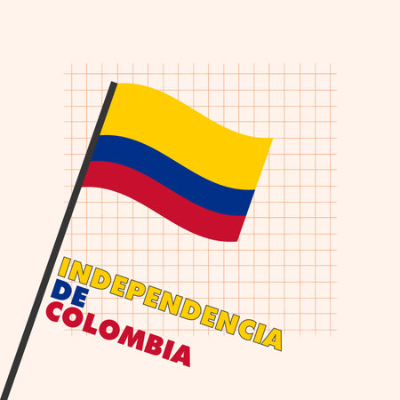 Independencia de Colombia VECTOR DESIGNのイラスト素材